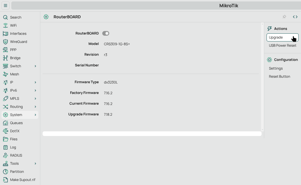 update firmware
